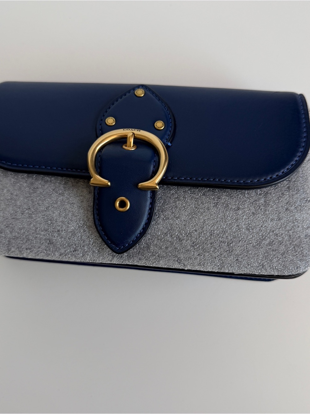 Coach blue beat bag